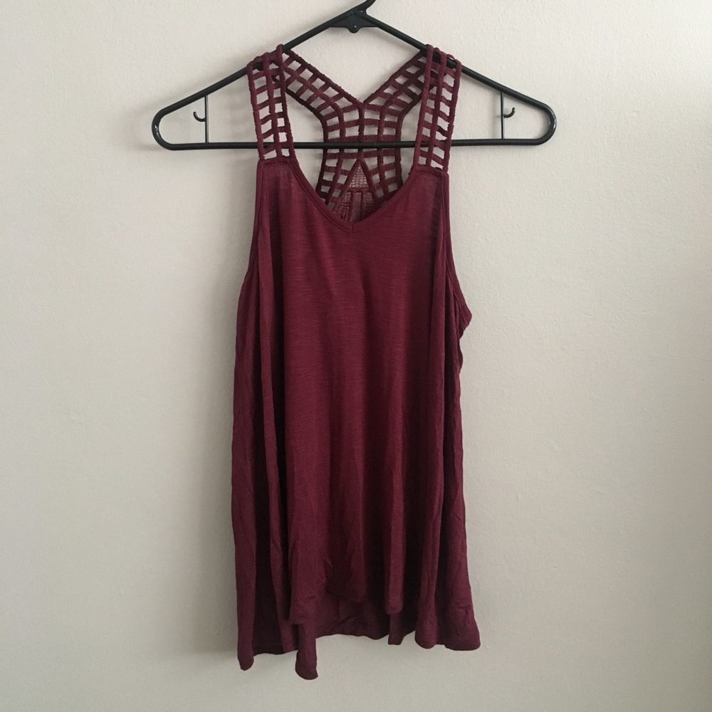 Burgundy Tank Top